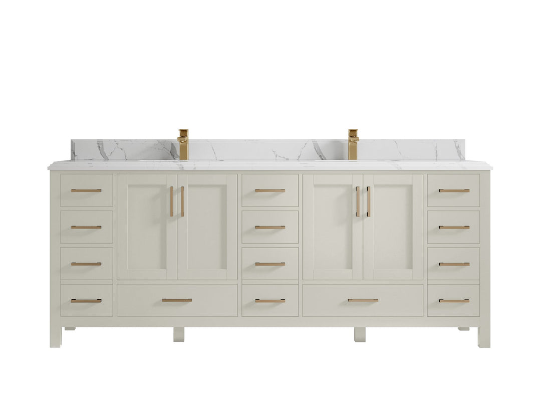 Malibu 84 in. W x 22 in. D Double Sink Bathroom Vanity - Willow Bath and Vanity