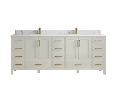 Malibu 84 in. W x 22 in. D Double Sink Bathroom Vanity - Willow Bath and Vanity