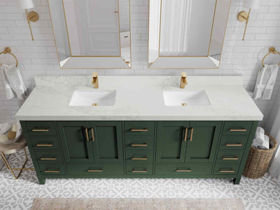 Malibu 84 in. W x 22 in. D Double Sink Bathroom Vanity - Willow Bath and Vanity