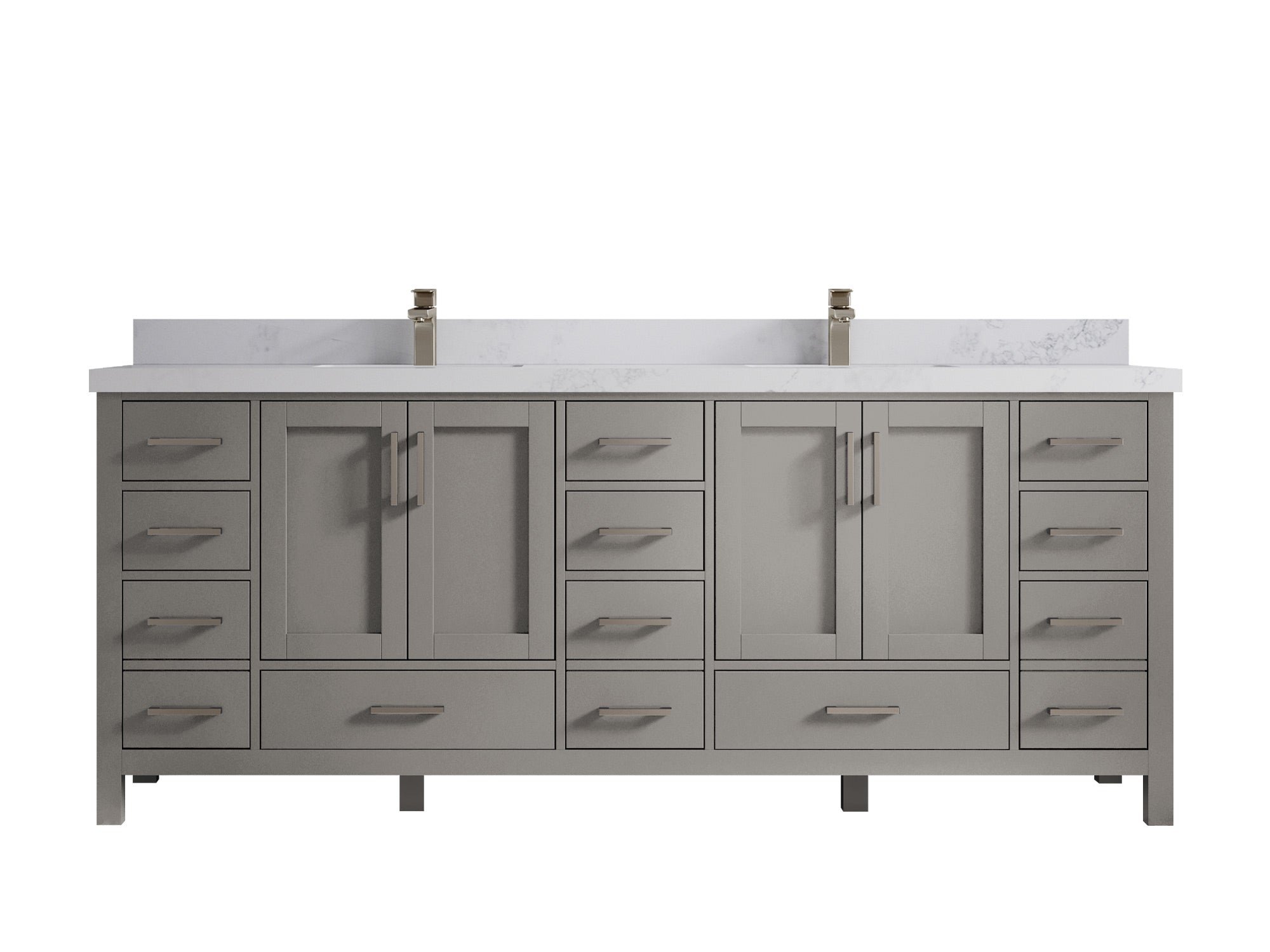 Malibu 84 in. W x 22 in. D Double Sink Bathroom Vanity - Willow Bath and Vanity