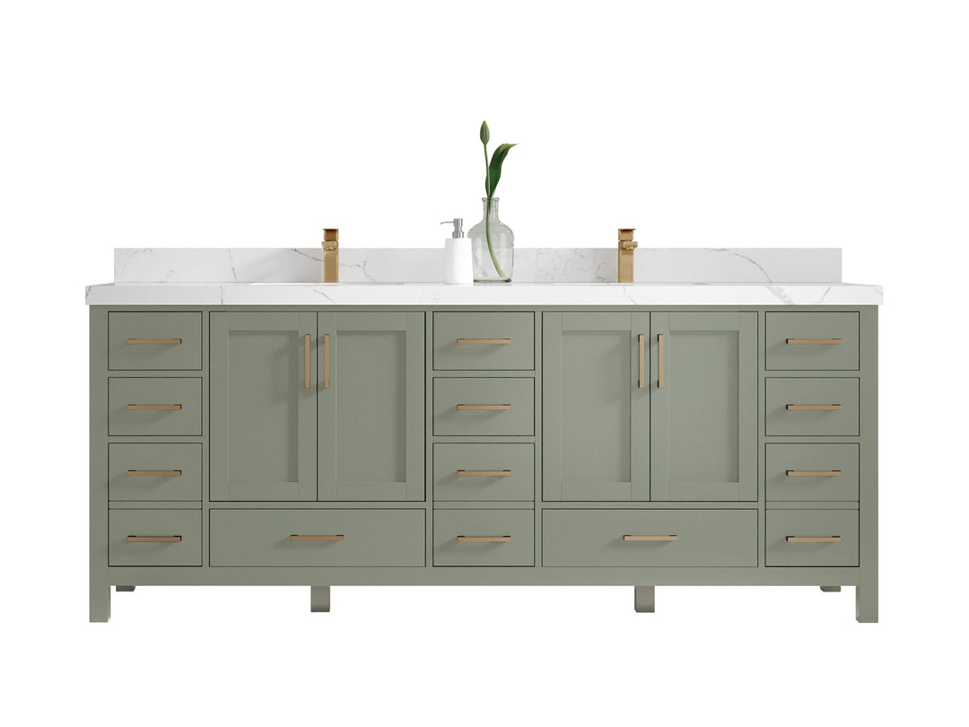 Malibu 84 in. W x 22 in. D Double Sink Bathroom Vanity - Willow Bath and Vanity