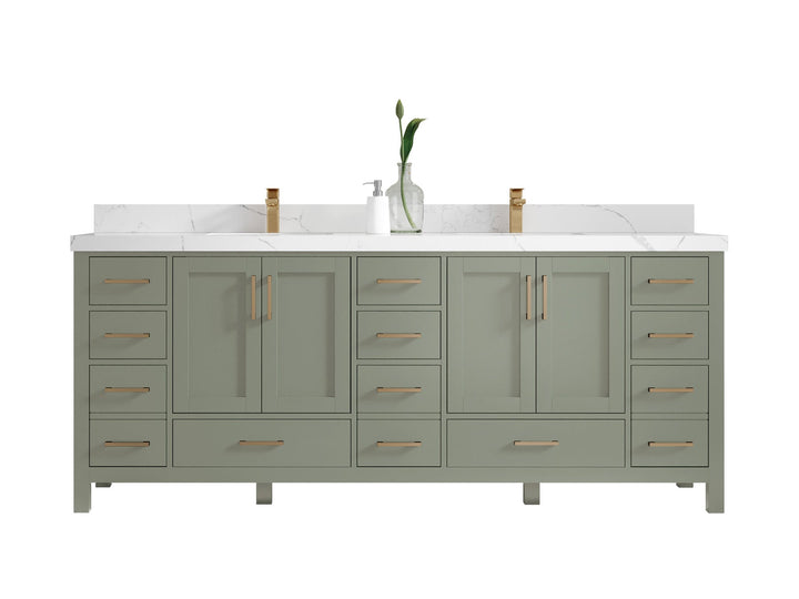 Malibu 84 in. W x 22 in. D Double Sink Bathroom Vanity - photo 1
