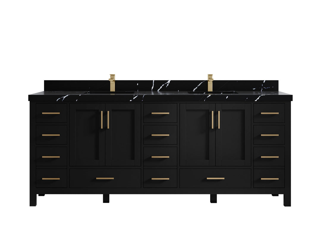 Malibu 84 in. W x 22 in. D Double Sink Bathroom Vanity - Willow Bath and Vanity