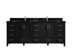 Malibu 84 in. W x 22 in. D Double Sink Bathroom Vanity - photo 9