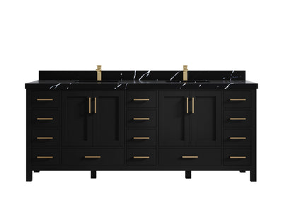 Malibu 84 in. W x 22 in. D Double Sink Bathroom Vanity - Willow Bath and Vanity