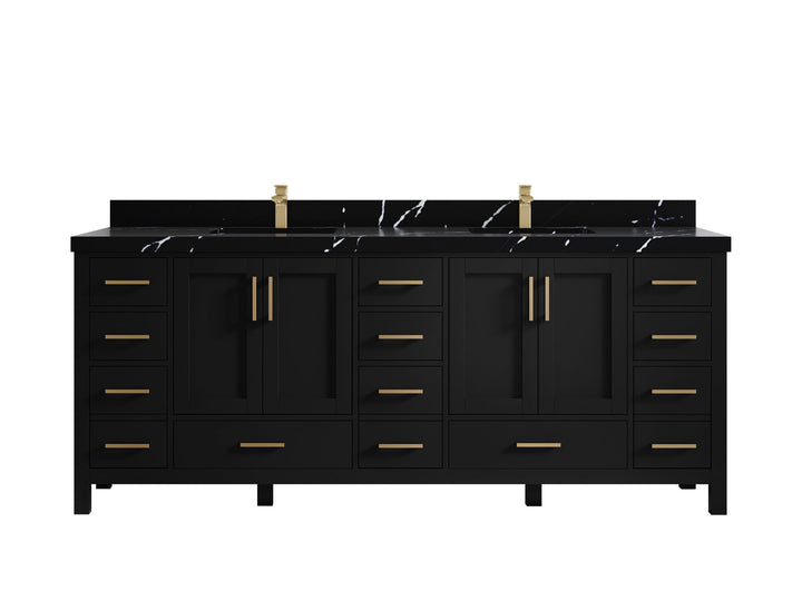 Malibu 84 in. W x 22 in. D Double Sink Bathroom Vanity - photo 9