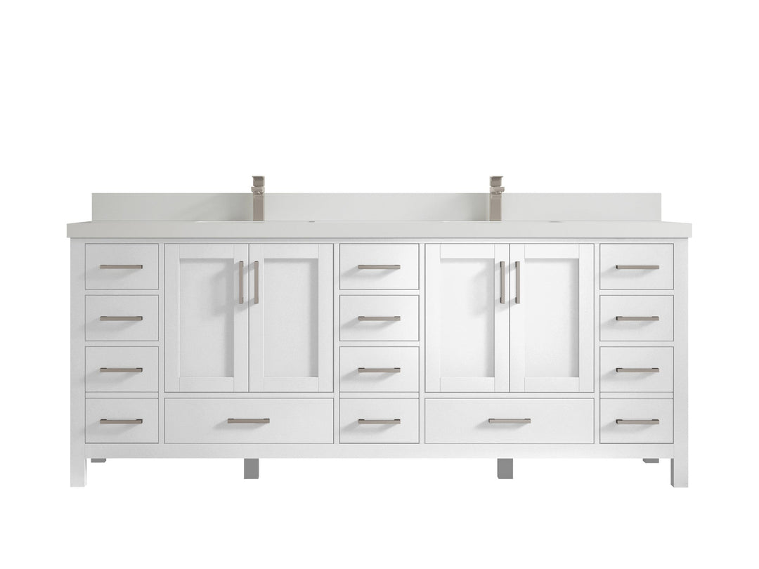 Malibu 84 in. W x 22 in. D Double Sink Bathroom Vanity - Willow Bath and Vanity