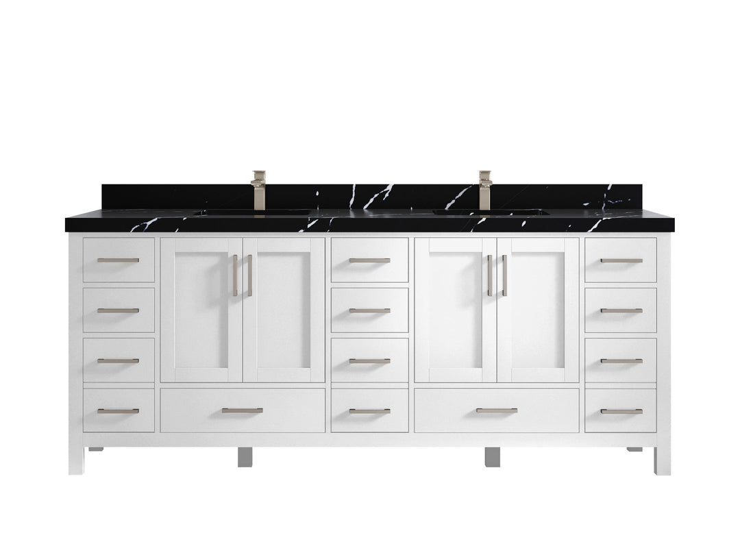 Malibu 84 in. W x 22 in. D Double Sink Bathroom Vanity - Willow Bath and Vanity