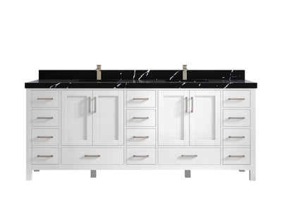 Malibu 84 in. W x 22 in. D Double Sink Bathroom Vanity - Willow Bath and Vanity