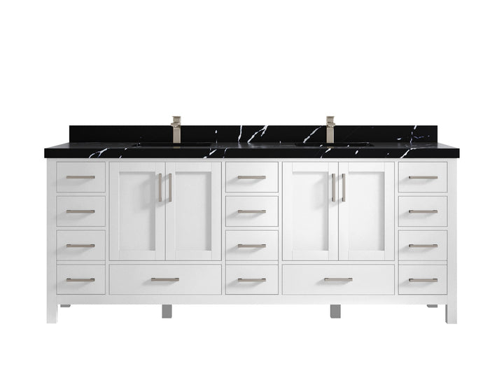 Malibu 84 in. W x 22 in. D Double Sink Bathroom Vanity - photo 9