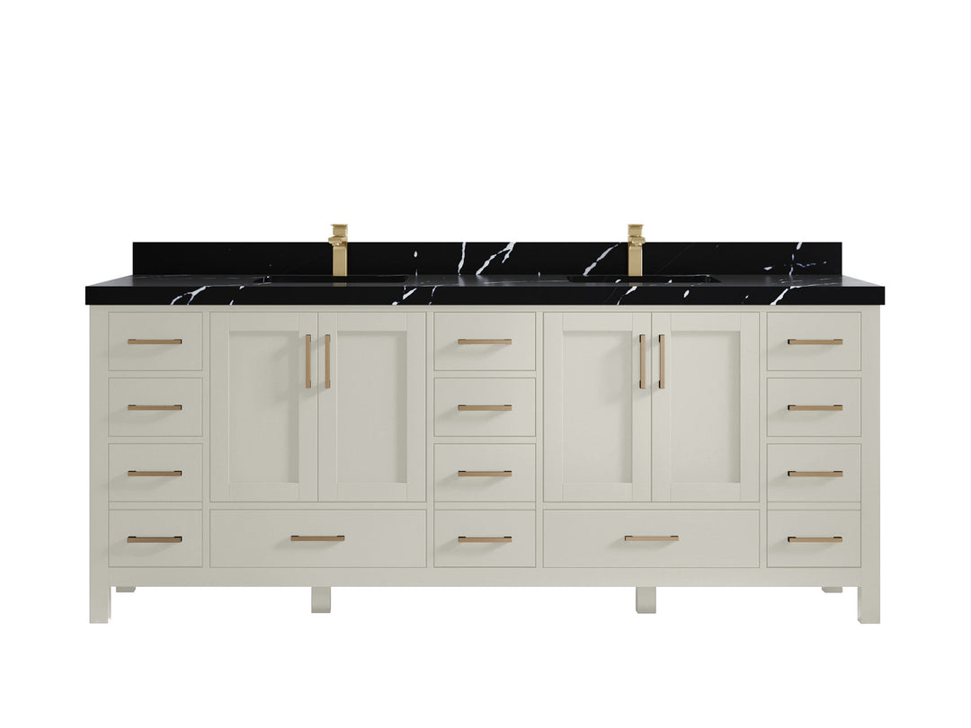 Malibu 84 in. W x 22 in. D Double Sink Bathroom Vanity - Willow Bath and Vanity