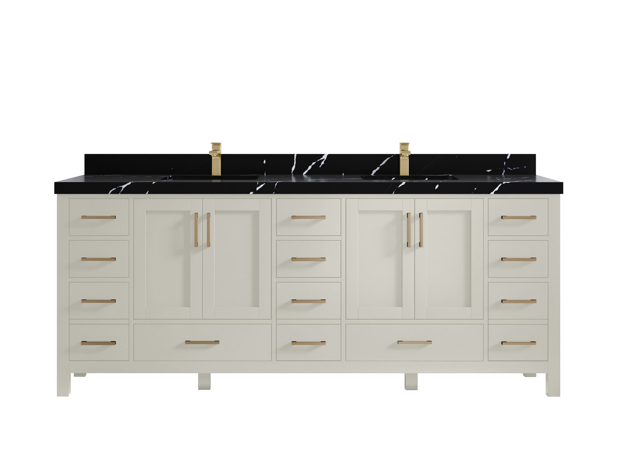 Malibu 84 in. W x 22 in. D Double Sink Bathroom Vanity - Willow Bath and Vanity