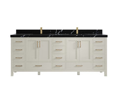 Malibu 84 in. W x 22 in. D Double Sink Bathroom Vanity - photo 9