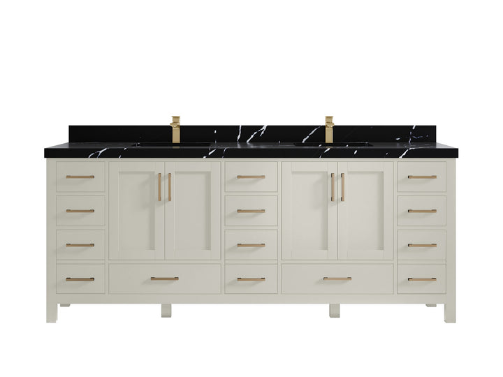 Malibu 84 in. W x 22 in. D Double Sink Bathroom Vanity - photo 9