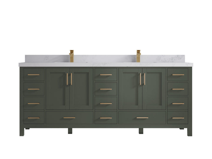 Malibu 84 in. W x 22 in. D Double Sink Bathroom Vanity - photo 19