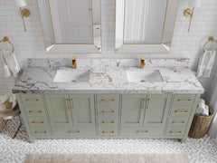 Malibu 84 in. W x 22 in. D Double Sink Bathroom Vanity - photo 38