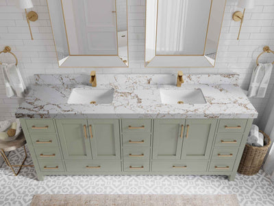 Malibu 84 in. W x 22 in. D Double Sink Bathroom Vanity - Willow Bath and Vanity