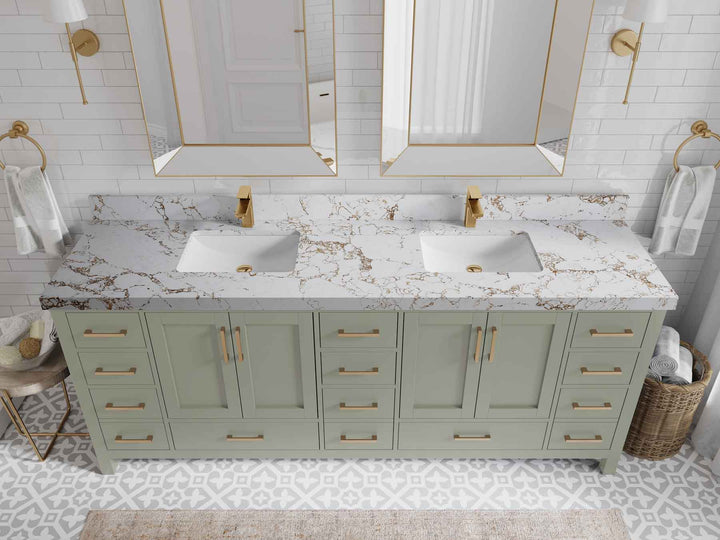 Malibu 84 in. W x 22 in. D Double Sink Bathroom Vanity - photo 38