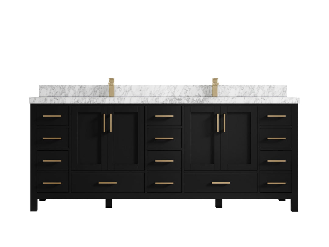 Malibu 84 in. W x 22 in. D Double Sink Bathroom Vanity - Willow Bath and Vanity