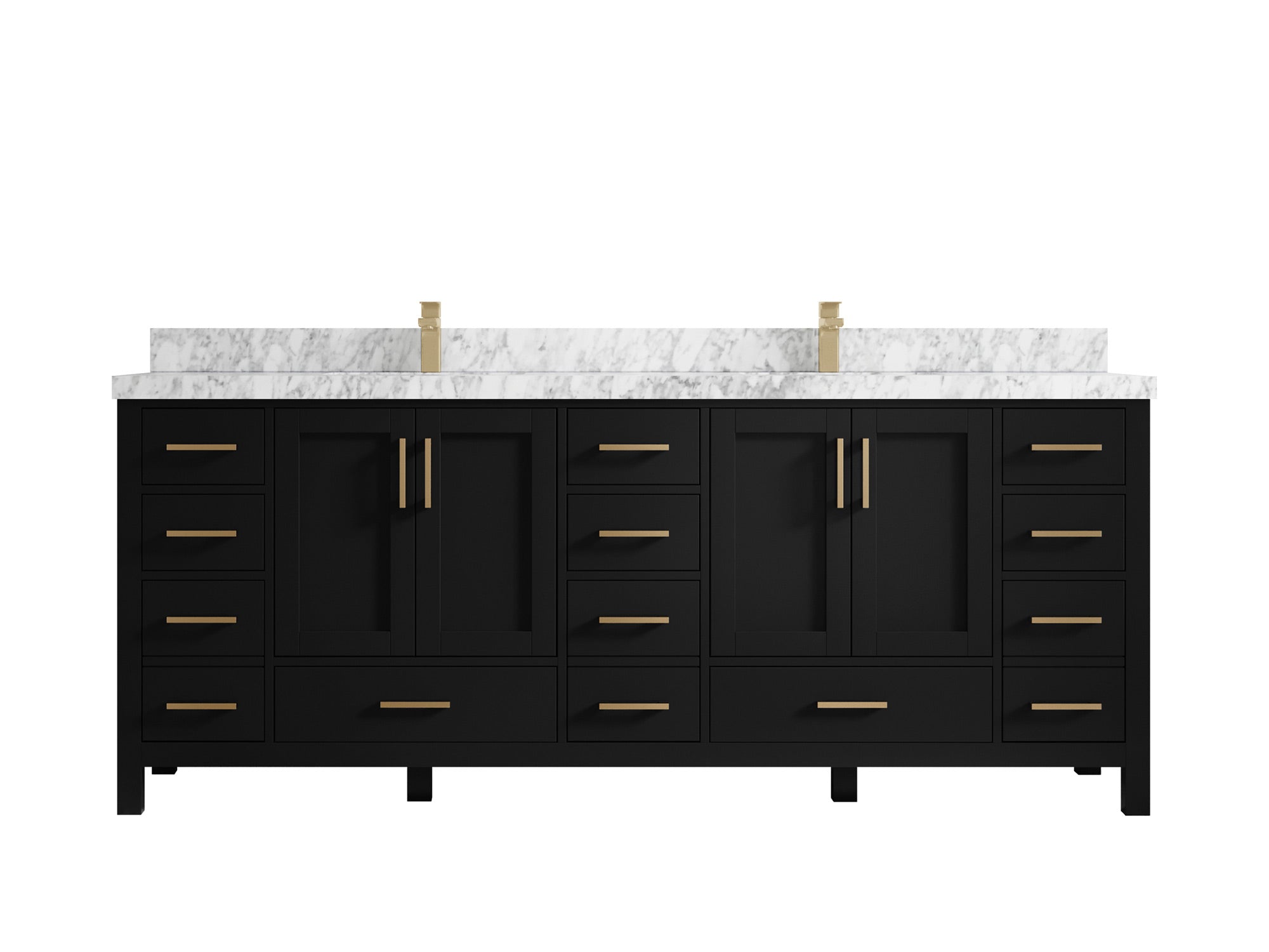 Malibu 84 in. W x 22 in. D Double Sink Bathroom Vanity - Willow Bath and Vanity