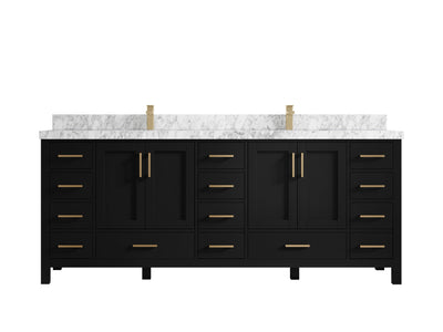Malibu 84 in. W x 22 in. D Double Sink Bathroom Vanity - Willow Bath and Vanity