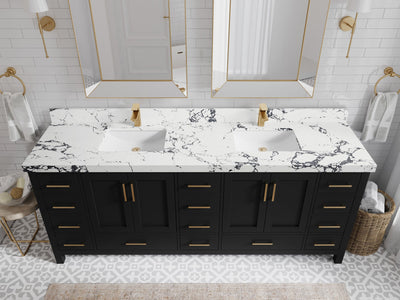Malibu 84 in. W x 22 in. D Double Sink Bathroom Vanity - Willow Bath and Vanity