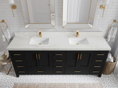 Malibu 84 in. W x 22 in. D Double Sink Bathroom Vanity - photo 20