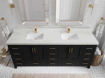Malibu 84 in. W x 22 in. D Double Sink Bathroom Vanity - Willow Bath and Vanity