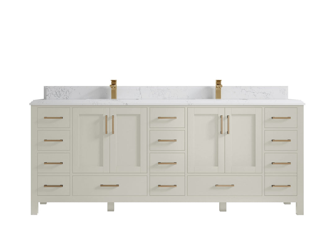 Malibu 84 in. W x 22 in. D Double Sink Bathroom Vanity - Willow Bath and Vanity