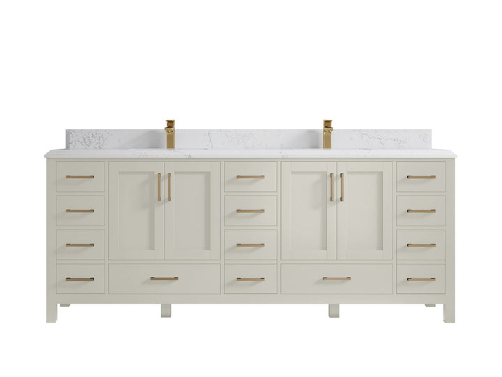 Malibu 84 in. W x 22 in. D Double Sink Bathroom Vanity - photo 25
