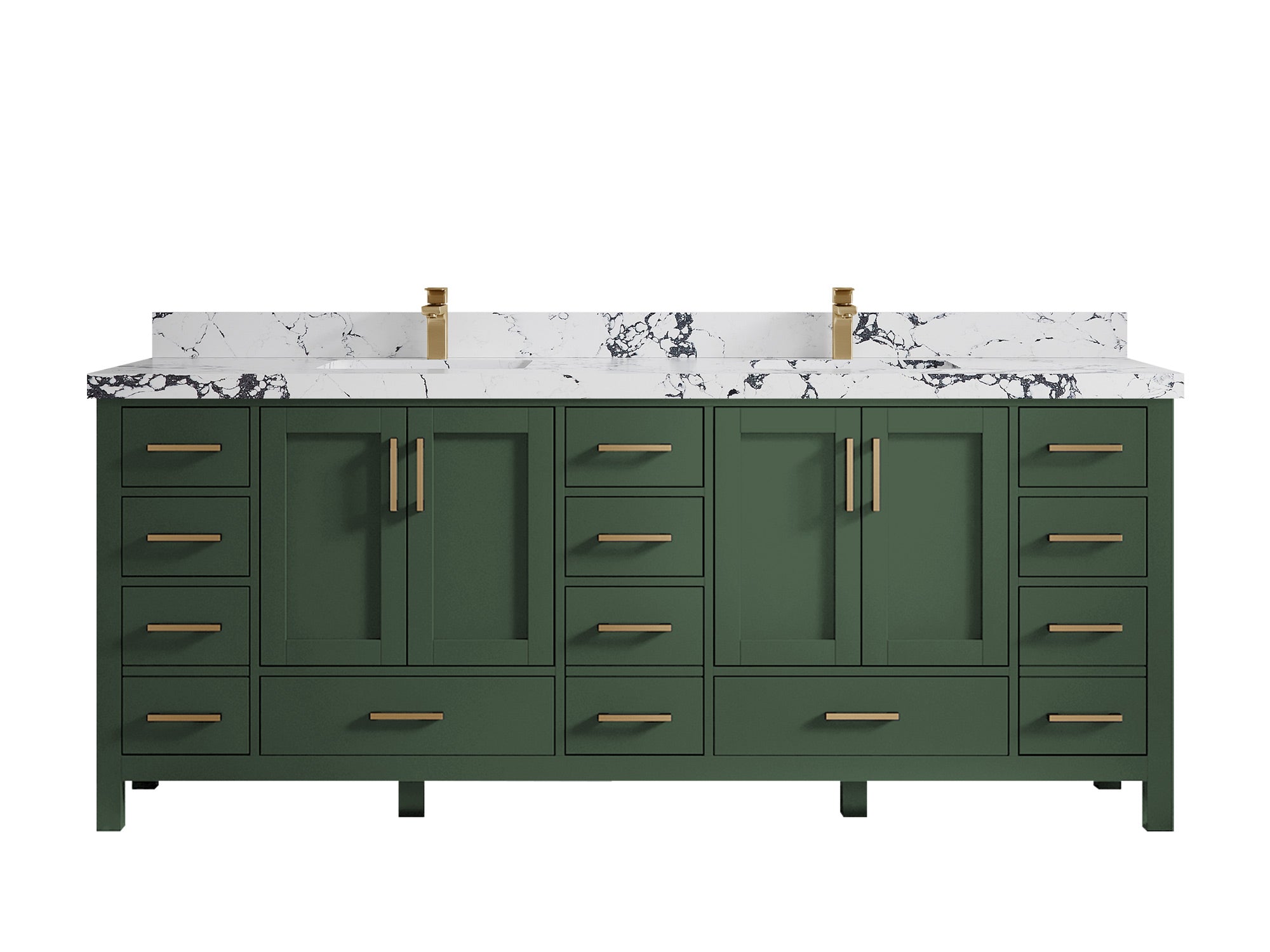 Malibu 84 in. W x 22 in. D Double Sink Bathroom Vanity - Willow Bath and Vanity