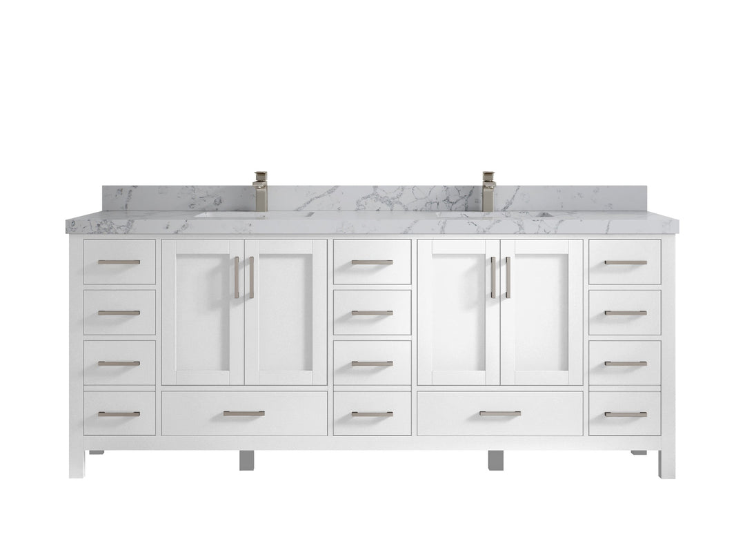 Malibu 84 in. W x 22 in. D Double Sink Bathroom Vanity - Willow Bath and Vanity