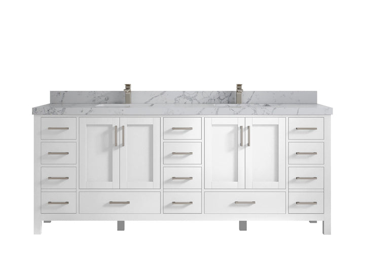 Malibu 84 in. W x 22 in. D Double Sink Bathroom Vanity - photo 43