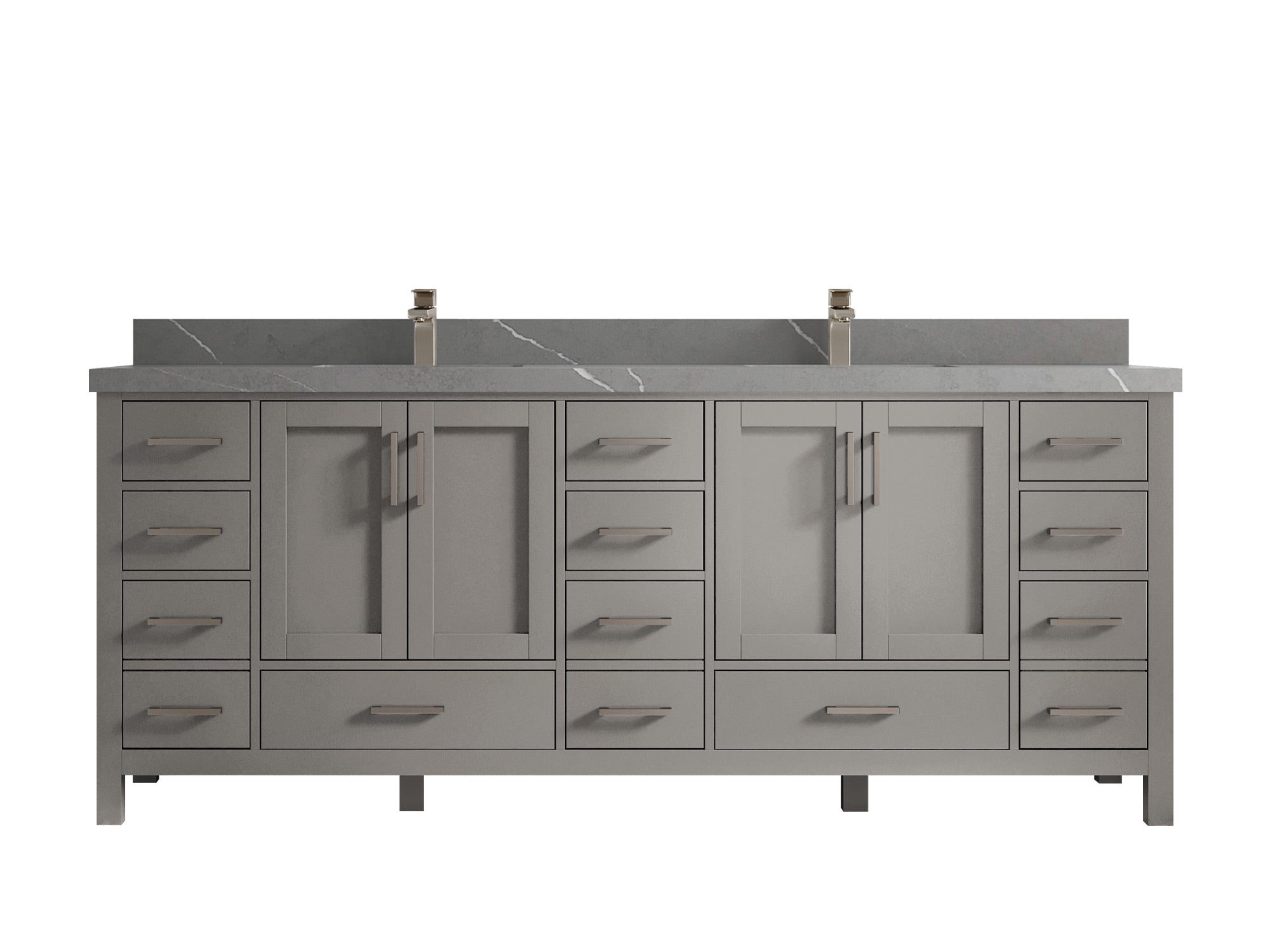 Malibu 84 in. W x 22 in. D Double Sink Bathroom Vanity - Willow Bath and Vanity
