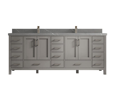 Malibu 84 in. W x 22 in. D Double Sink Bathroom Vanity - Willow Bath and Vanity