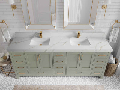 Malibu 84 in. W x 22 in. D Double Sink Bathroom Vanity - Willow Bath and Vanity