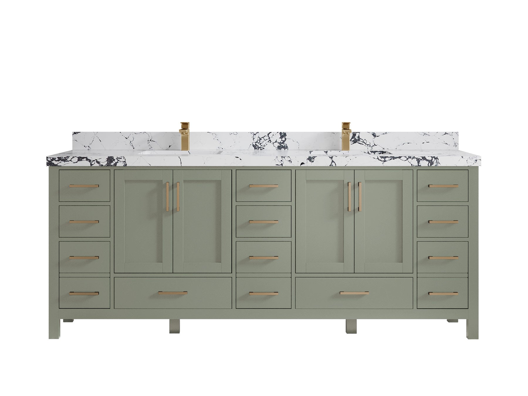 Malibu 84 in. W x 22 in. D Double Sink Bathroom Vanity - Willow Bath and Vanity