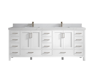 Malibu 84 in. W x 22 in. D Double Sink Bathroom Vanity - Willow Bath and Vanity