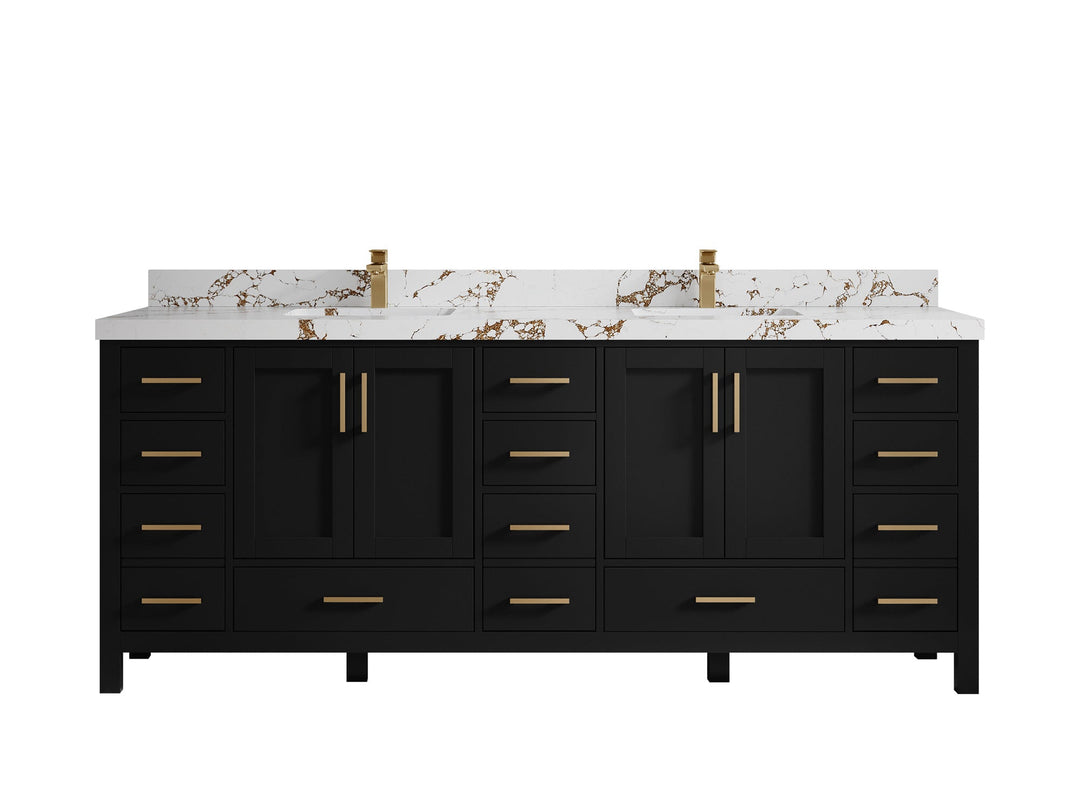 Malibu 84 in. W x 22 in. D Double Sink Bathroom Vanity - Willow Bath and Vanity