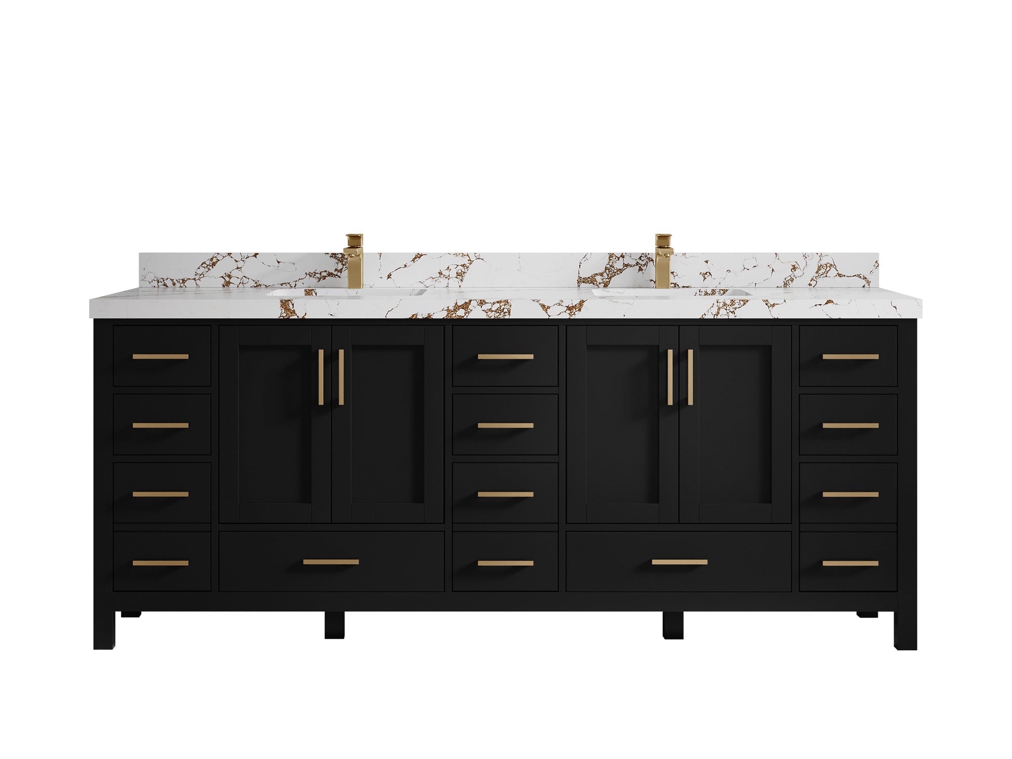 Malibu 84 in. W x 22 in. D Double Sink Bathroom Vanity - Willow Bath and Vanity