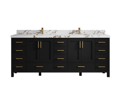 Malibu 84 in. W x 22 in. D Double Sink Bathroom Vanity - Willow Bath and Vanity