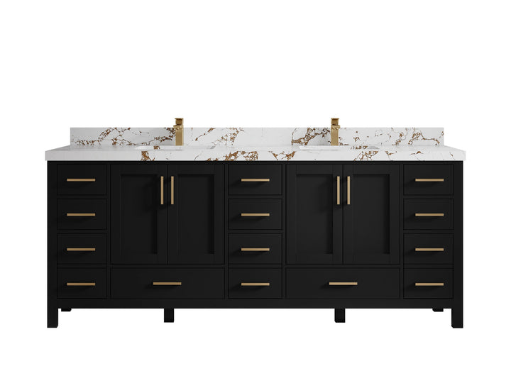 Malibu 84 in. W x 22 in. D Double Sink Bathroom Vanity - photo 37