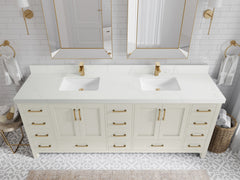 Malibu 84 in. W x 22 in. D Double Sink Bathroom Vanity - photo 30