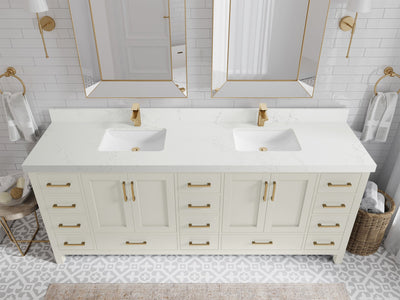 Malibu 84 in. W x 22 in. D Double Sink Bathroom Vanity - Willow Bath and Vanity