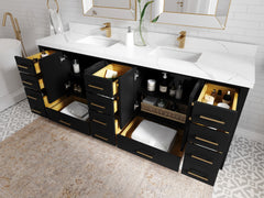 Malibu 84 in. W x 22 in. D Double Sink Bathroom Vanity - photo 3
