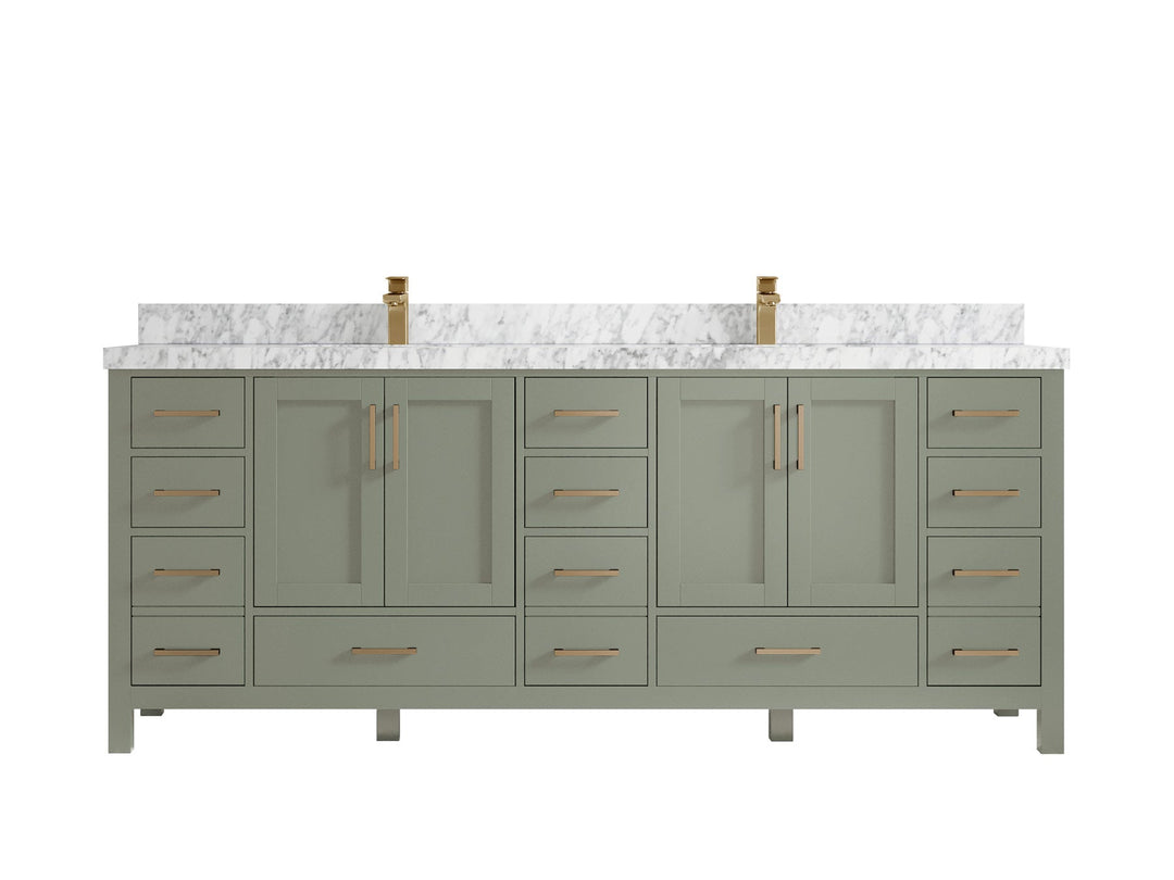 Malibu 84 in. W x 22 in. D Double Sink Bathroom Vanity - Willow Bath and Vanity