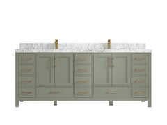 Malibu 84 in. W x 22 in. D Double Sink Bathroom Vanity - photo 7