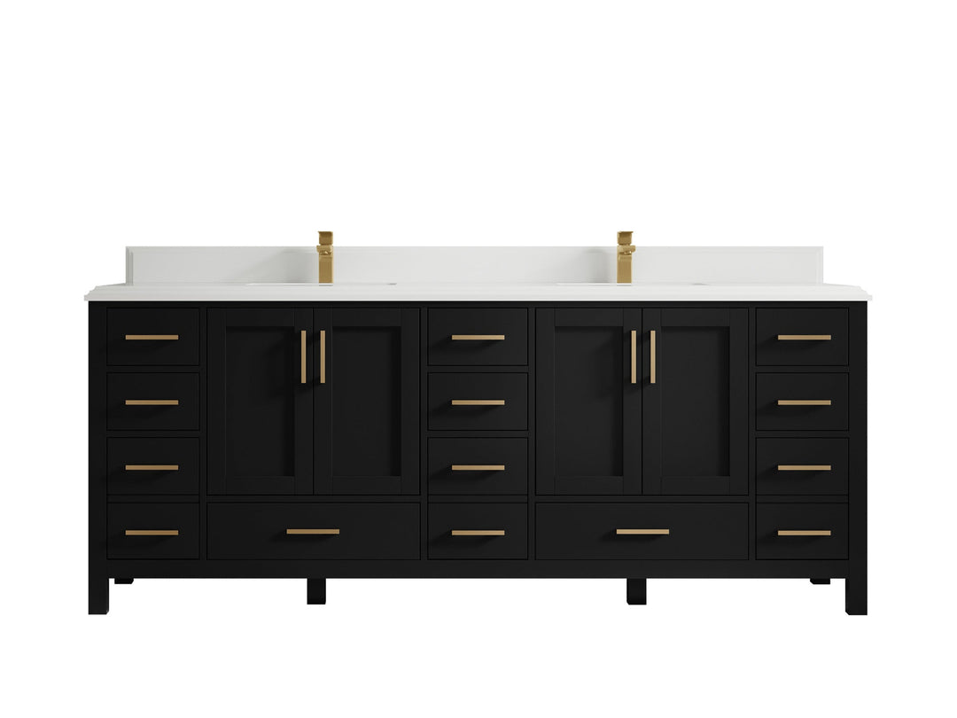 Malibu 84 in. W x 22 in. D Double Sink Bathroom Vanity - Willow Bath and Vanity