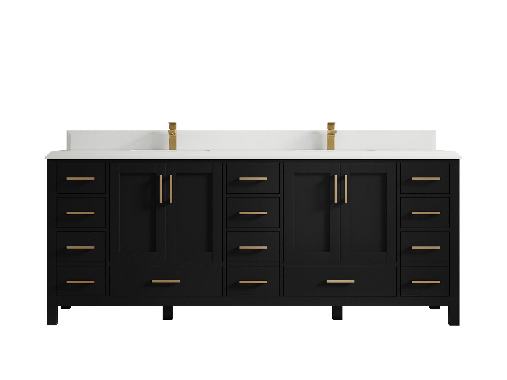 Malibu 84 in. W x 22 in. D Double Sink Bathroom Vanity - Willow Bath and Vanity