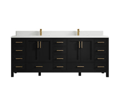 Malibu 84 in. W x 22 in. D Double Sink Bathroom Vanity - photo 13